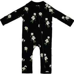 Kyte Baby Zippered Romper in Small Midnight Magnolia Outlet