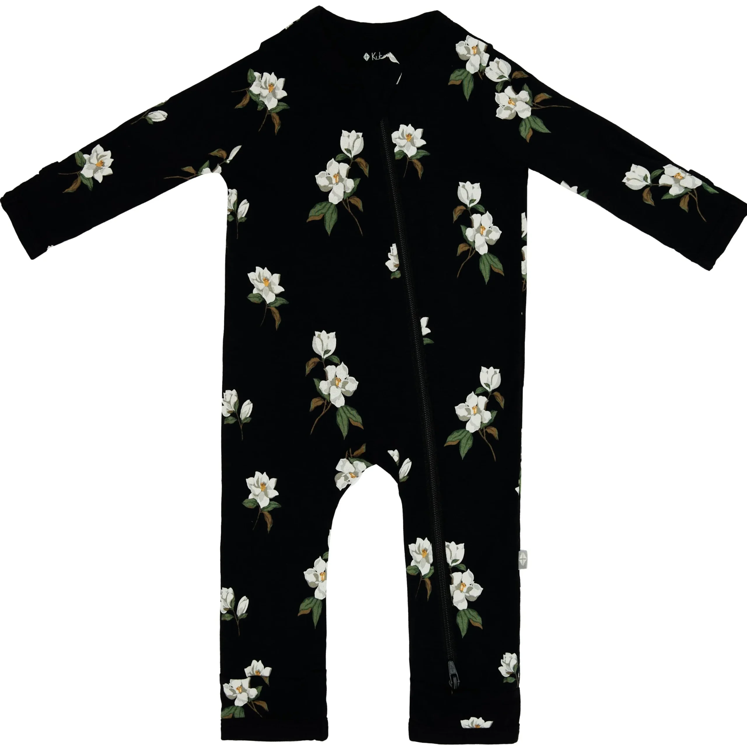 Kyte Baby Zippered Romper in Small Midnight Magnolia Outlet