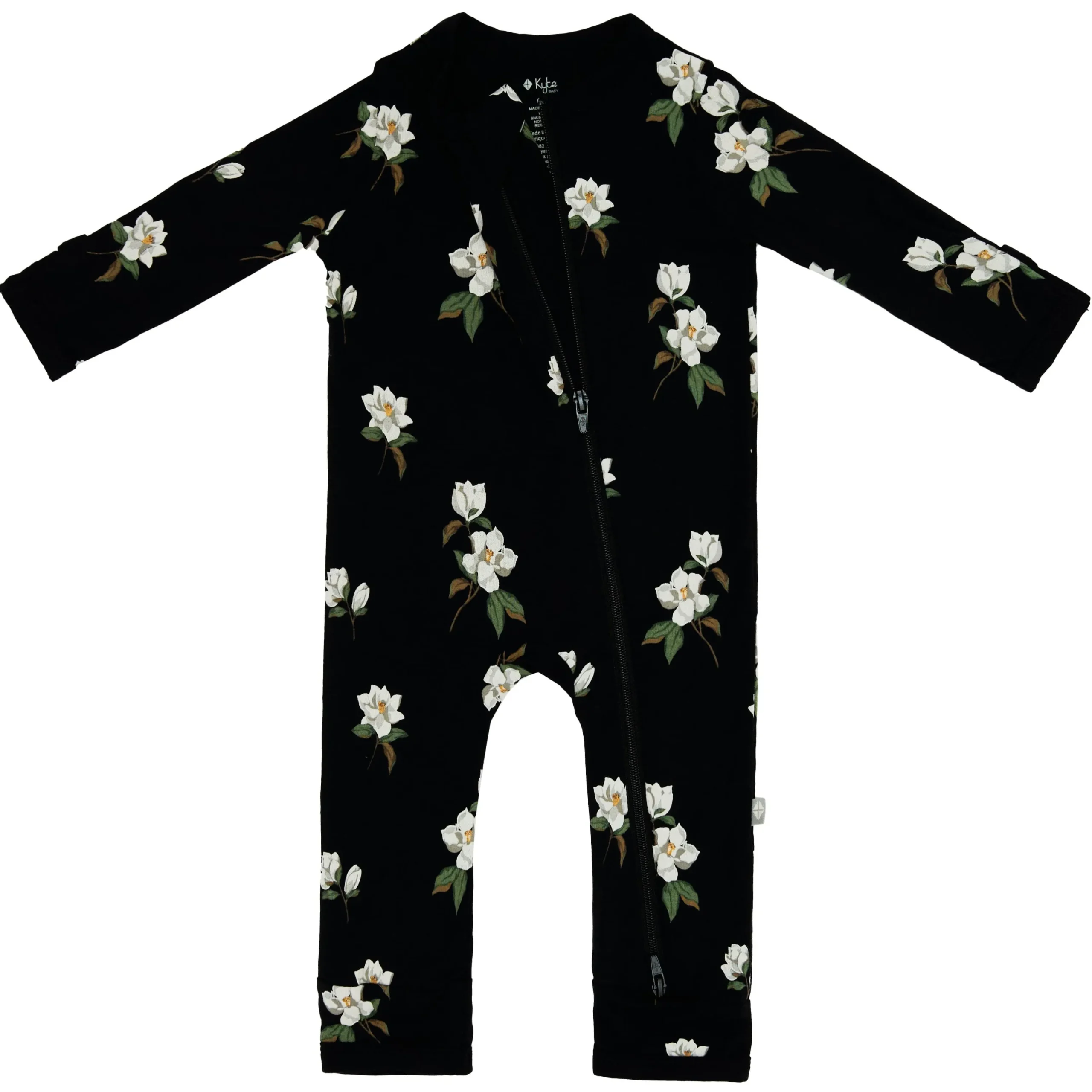 Kyte Baby Zippered Romper in Small Midnight Magnolia Outlet