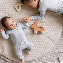 Kyte Baby Zippered Romper in Storm