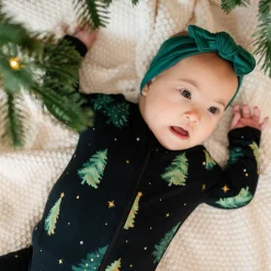 Kyte Baby Zippered Romper in Twinkle Tree Outlet