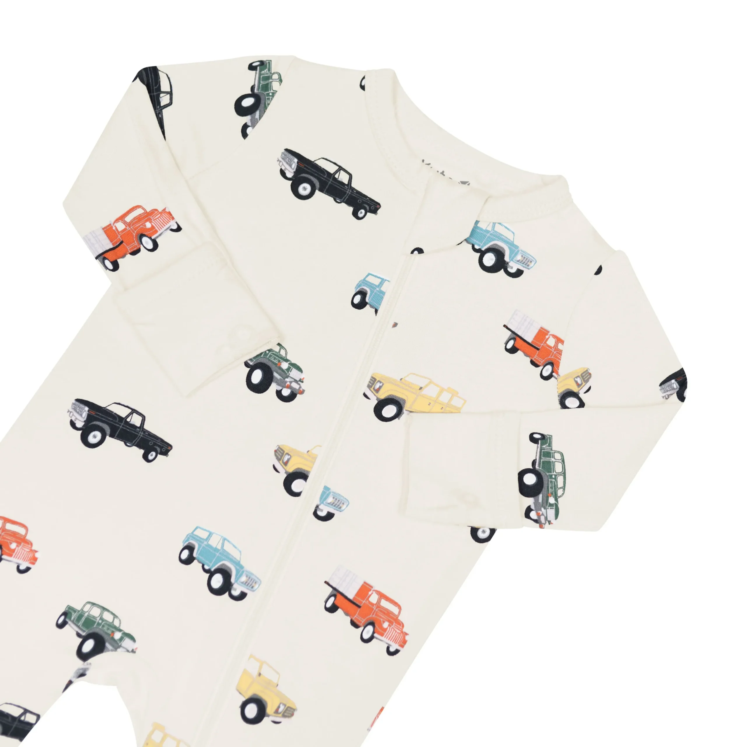 Kyte Baby Zippered Romper in Vintage Truck Clearance