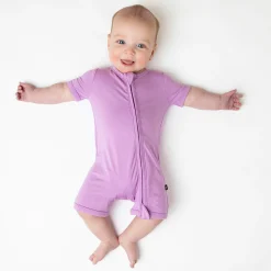 Kyte Baby Zippered Shortall Romper in Poi Discount