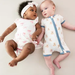 Kyte Baby Zippered Shortall Romper in Teddy Bear Online