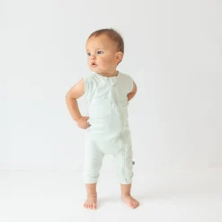 Kyte Baby Zippered Sleeveless Romper in Dew New