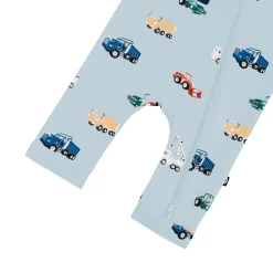 Kyte Baby Zippered Sleeveless Romper in Construction Hot