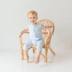 Kyte Baby Zippered Sleeveless Romper in Mist New