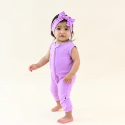 Kyte Baby Zippered Sleeveless Romper in Poi